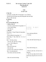 giáo án lớp 1 th hoàng lâu