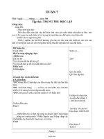 Giáo án Lớp 4 - Tuần 7 - Năm học 2008-2009 - Đặng Thúy Lựu