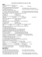 NGÂN HÀNG CÂU HỎI ÔN TẬP CUỐI KÌ 1 MÔN ĐỊA LÍ LỚP 10