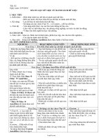 Giáo án môn Tin học 10 - Bài 29: Lọc dữ liệu từ danh sách dữ liệu