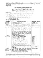 Kế hoạch giảng dạy khối lớp 1 - Tuần 1 - Trường TH Bắc Phú