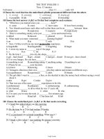 The test english 11 time: 15 minutes