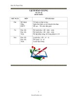 Giáo án môn học lớp 1 - Tuần thứ 16 - Hứa Thị Thanh Thủy