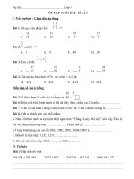 Toán ôn tập cuối kì II - Lớp 4 - Đề 5