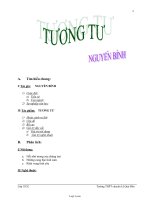Giáo án Ngữ văn khối 11 - Tương tư