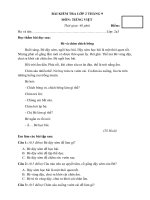 Đề tiếng Việt tháng 9 lớp 2