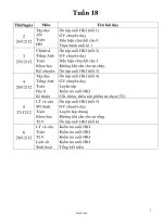 Giáo án Tổng hợp môn lớp 4 - Tuần dạy 18 (chuẩn kiến thức)