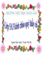 Toán lớp 5 - Ôn tập: Phép nhân và phép chia hai phân số