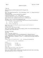 Giáo án Đại số 10 NC tiết 13: Kiểm tra 45 phút