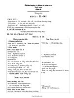 Giáo án môn học lớp 1 - Tuần lễ 12 năm 2011