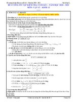 Đề cương kiểm tra cuối kì I - Vật lí 12