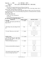 Bài soạn môn Thể dục lớp 1 - Bài 33: Đội hình đội ngũ - Trò chơi