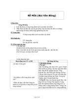 Giáo án Ngữ văn khối 11 - Rễ mía (bùi văn bồng)