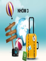 tiểu luận - Quản trị vận hành tour - đề tài - Kỳ nghỉ ngắn ngày, du lịch theo sở thích, kỳ nghỉ trọn gói, cơ sở lưu trú và đặt chỗ nhà hát 