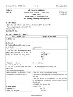 Giáo án Toán lớp 5 - Tuần 14 - Tiết 66: Chia một số tự nhiên cho một số tự nhiên mà thương tìm được là một số thập phân - Trương Tiến Đạt - Trường Tiểu học 