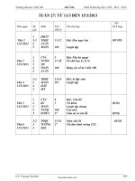Giáo án Tổng hợp môn lớp 1 - Tuần dạy 27 - Trường tiểu học Vĩnh Tân