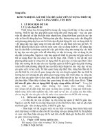 SKKN – KINH NGHIỆM LÀM THẾ NÀO ĐỂ GIÁO VIÊN SỬ DỤNG THIẾT BỊ NGÀY CÀNG NHIỀU, TỐT HƠN : Trường TH VÀ THCS Quảng Trường