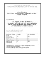 Dấu ấn lịch sử thời pháp thuộc trong kiến trúc các nhà thờ thiên chúa giáo thuộc hai giáo phận bùi chu và phát diệm    từ giữa thế kỷ xix đến năm 1945  công trình dự thi giải thưởng sinh viên nghiên c 