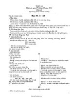 Giáo án môn học lớp 1 - Tuần dạy 18 năm 2010