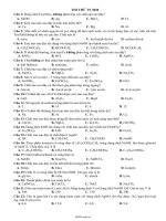 Đề thi thử tốt nghiệp THPT môn Hóa học năm 2020