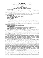 GIÁO ÁN TUẦN 21 - BS (NĂM HỌC 2020-2021)