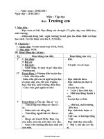 Giáo án dạy học lớp 1 - Tuần 25