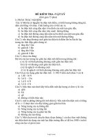 Đề kiểm tra Vật lý