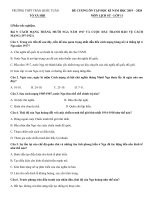 Đề cương ôn tập học kỳ 1 môn Lịch sử lớp 11 năm học 2019 - 2020.