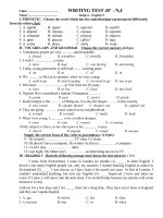 kt anh 9 l1 thcs đại đồng