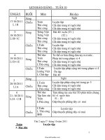 Thiết kế bài dạy các môn học lớp 1 - Tuần 10