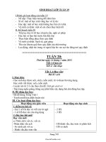 Giáo án Tổng hợp môn lớp 1 - Tuần dạy số 20