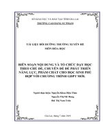 Tài liệu BDTX hè 2019 môn Hóa học