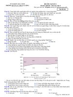 đề ôn tập tại nhà môn địa lý lớp 12 trong thời gian tạm