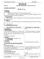 Giáo án các môn học lớp 1 - Tuần dạy 24 - Trường Tiểu học TT Cửa Việt