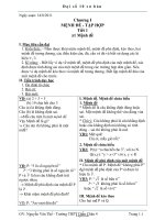 Giáo án Đại số 10 CB - Tiết 1 đến 8 - GV: Nguyễn Văn Thế - Trường THPT Diễn Châu 4