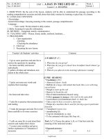 Giáo án English 10 - Unit 1: A day in the life of - Lesson 1: A.Reading - Năm học 2015-2016