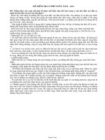 Đề kiểm tra 15 phút đầu năm - Ngữ văn khối 11