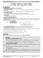 Giáo án giảng dạy môn Vật lý 11 - Bài 1 đến bài 5 - Trường THPT Ngô Trí Hoà