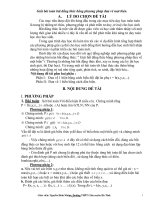 Đề tài Giải bài toán bất đẳng thức bằng phương pháp đưa về một biến