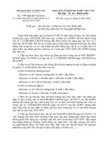 Quy định về số bài kiểm tra học kỳ 2 năm học 2019 - 2020