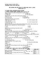 ĐỀ CƯƠNG ÔN TẬP HKI MÔN TOÁN, TIN, LY, HOA, SINH, CÔNG NGHỆ