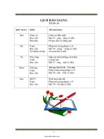 Giáo án môn học lớp 1 - Tuần thứ 14 (chuẩn kiến thức)