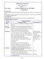 Giáo án lớp 4 - Tuần 5 môn Khoa học - Sử dụng hợp lý các chất béo