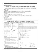 Giáo án tự chọn nâng cao lớp 10 môn Vật lý