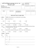 Kiểm tra định kỳ cuối học kì II – Năm 2012 – 2013 môn Toán lớp 4