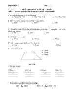 Bài tập - Lớp 3 - Tuần 22