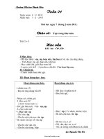 Giáo án môn học lớp 1 - Tuần thứ 21 - Trường Tiểu học Thạch Hòa