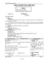 Giáo án Ngữ văn Lớp 9 - Tuần 16 - Phạm Văn May