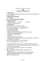 Giáo án Toán Lớp 4 - Tuần 16 - Thương có chữ số 0 - Năm học 2009-2010