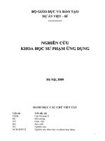 Tài liệu tập huấn Nghiên cứu khoa học sư phạm ứng dụng